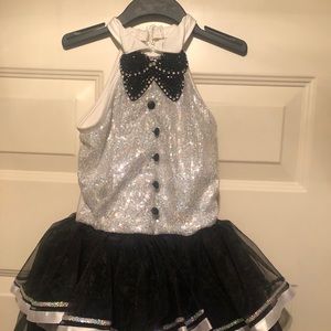 Dance Costume- white and black.